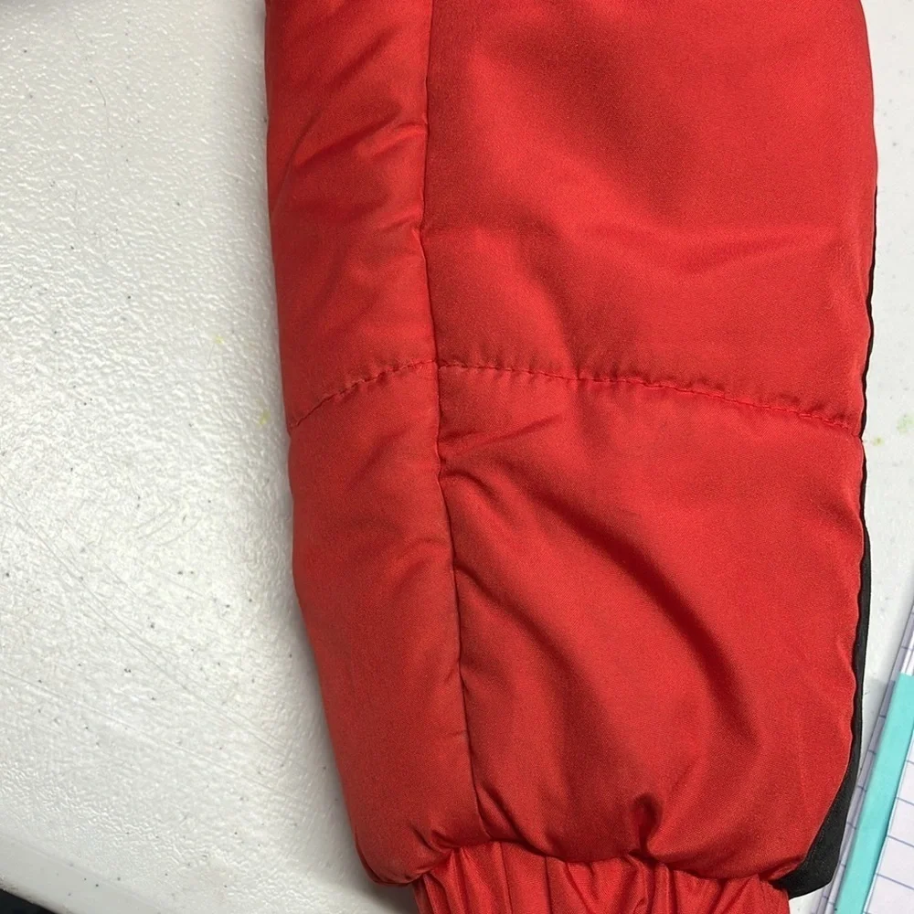 Osh Kosh B’gosh Kid’s Hooded Puffer Winter Coat, Size Small/4T, Red/Black
